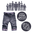 Bermuda cargo elegante para homens da Poseidon, com bolso e ajuste moderno, tecido de alta qualidade, modelo casual e sofisticado.