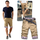 Shorts cargo elegantes para homens da Poseidon, com bolso de aba e acabamento moderno, ideal para um visual casual e sofisticado.