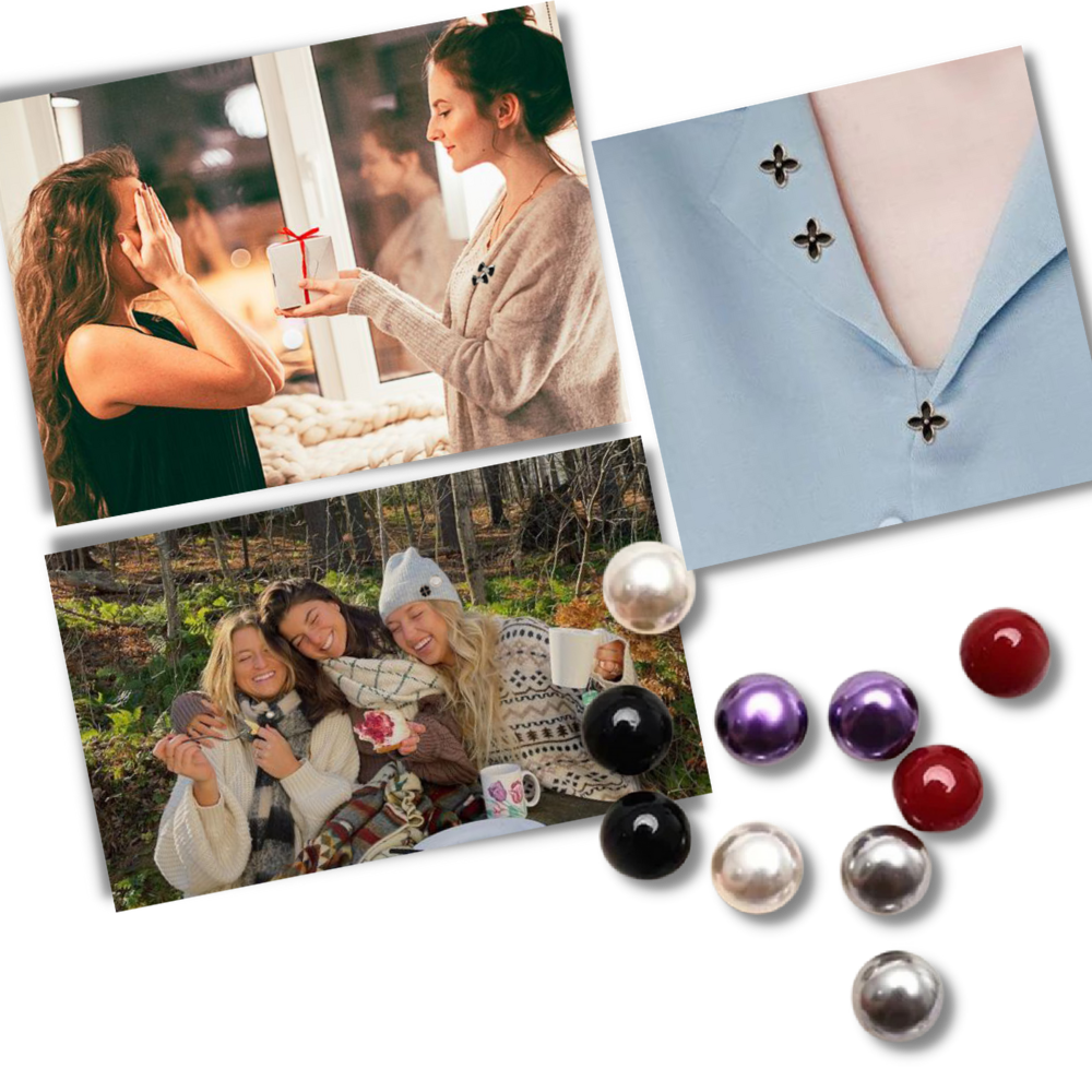 Broches e épinglettes elegantes sem costura da Frcolor, acessórios de moda com botões decorativos para elevar seu estilo.
