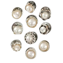 Broches elegantes da Frcolor com botões sem costura, detalhes de pérolas e acabamento refinado para acessórios sofisticados.