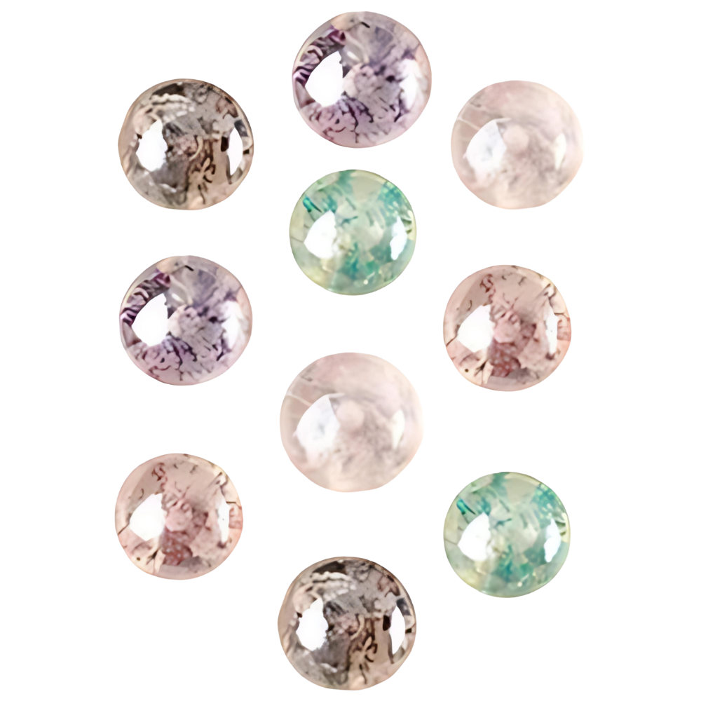 Broches à boutons elegantes sem costura da Frcolor, acabamento transparente, detalhes refinados e estilo sofisticado.