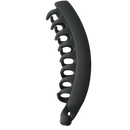 Clips elegantes para cabelo Jiasen, acessório para prender rabos de cavalo, em acabamento preto, com design sofisticado.
