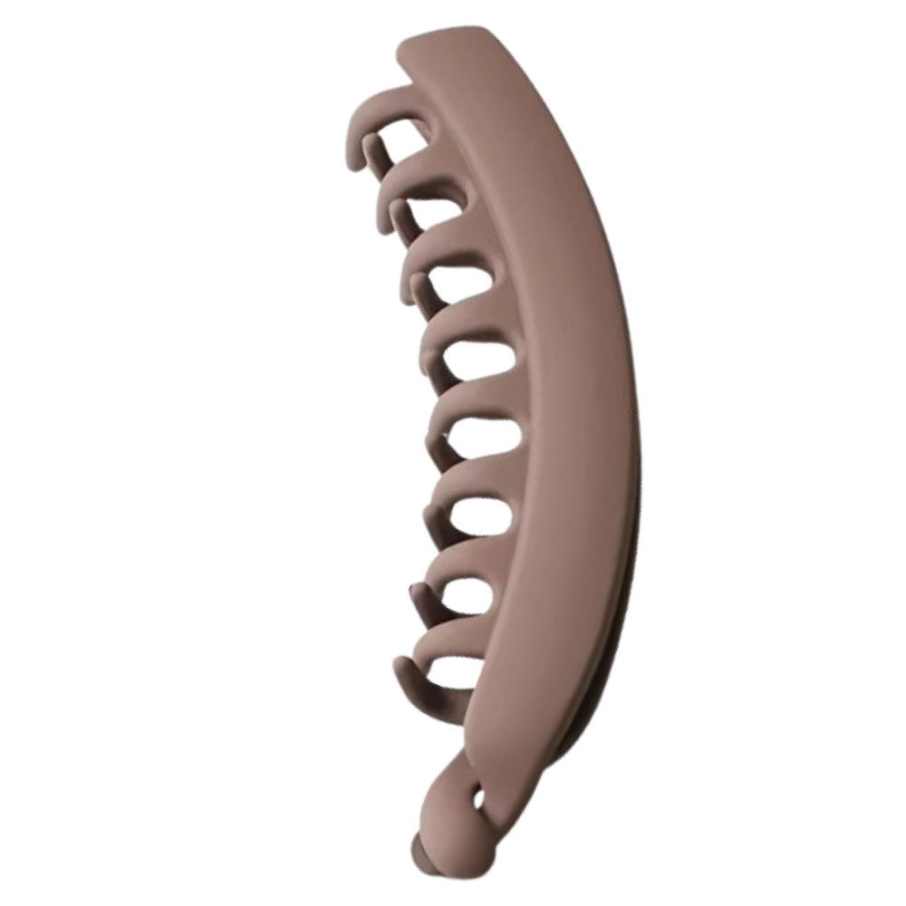 Clips elegantes para cabelo, acessório para rabo de cavalo da marca Jiasen, em tom marrom.