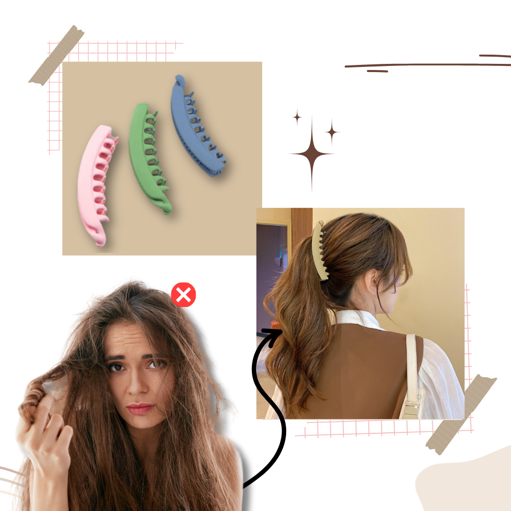 Clip elegante para cabelo em formato de laço, acessório para penteado de cabelo, marca Jiasen, com acabamento sofisticado.