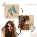 Clip elegante para cabelo em formato de laço, acessório para penteado de cabelo, marca Jiasen, com acabamento sofisticado.