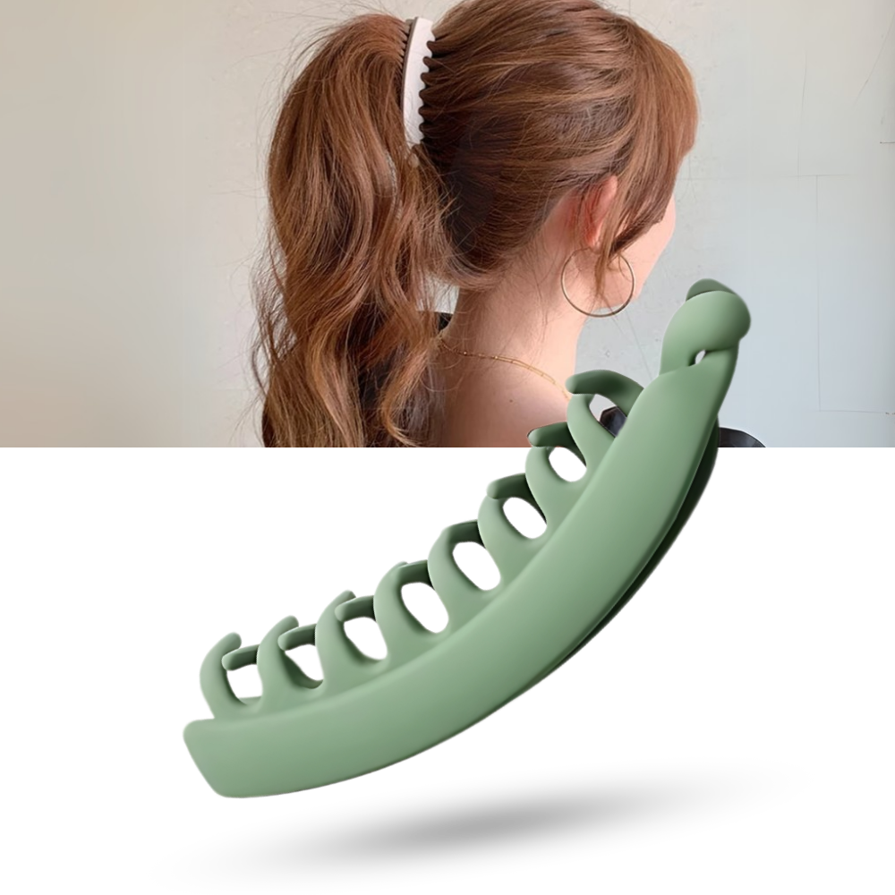 Clips elegantes para cabelo, acessório Jiasen para prender o rabo de cavalo com estilo e praticidade.
