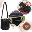 Bolsa transversal vintage da Matoen, elegante e versátil, ideal para uso diário com acabamento refinado.
