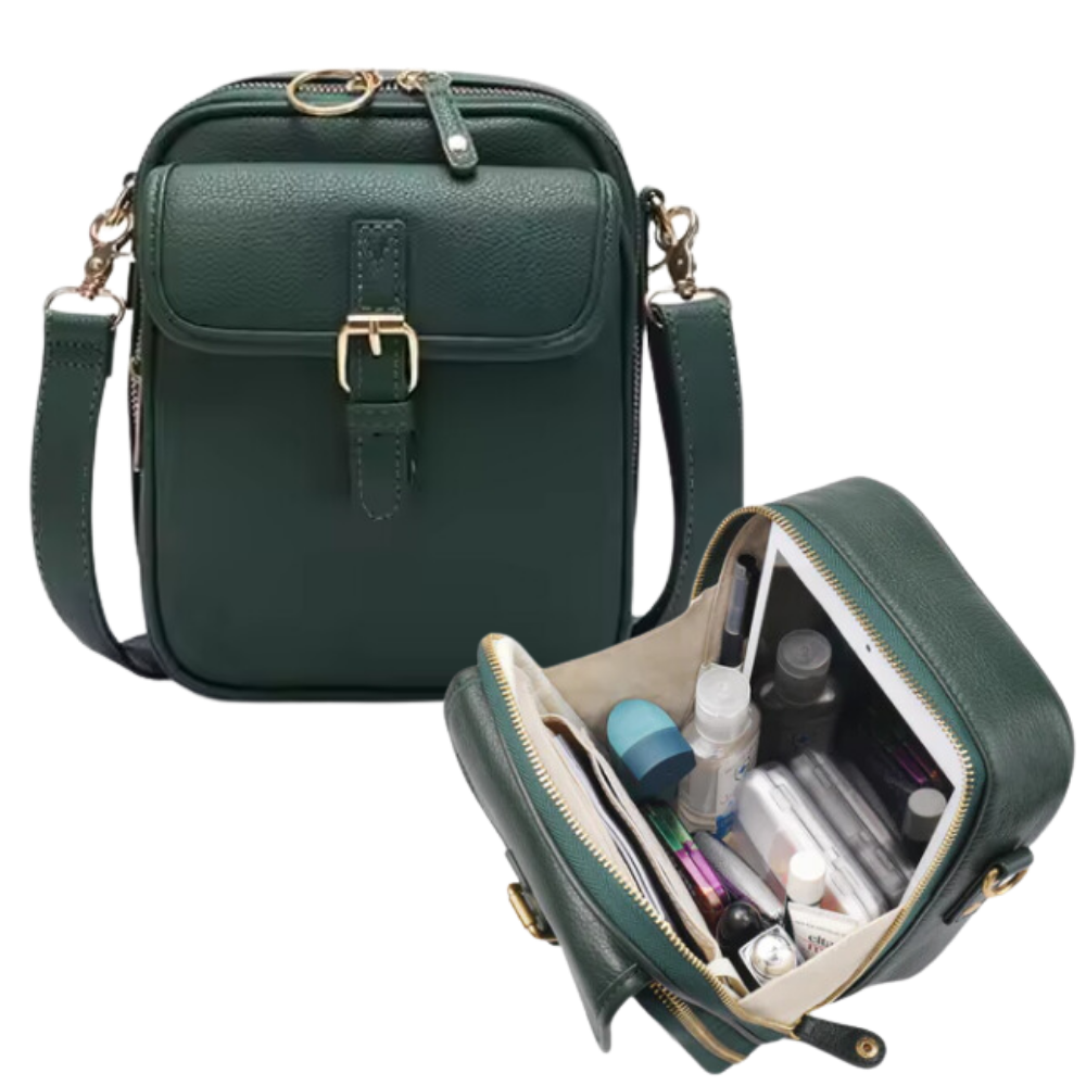 Bolsa transversal elegante e versátil da Matoen, em cor verde, com detalhes refinados e acabamento de alta qualidade.
