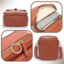 Bolsa transversal vintage multifuncional da Matoen, feita em couro elegante, ideal para uso diário e ocasiões especiais.