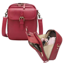 Bolsa transversal vintage vermelha da Matoen, bagagem e maroquinerie, com design elegante e versátil para uso diário.