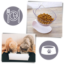 Comedouro elevado para gatos da Yugaoo, com design confortável e prático para alimentação adequada.
