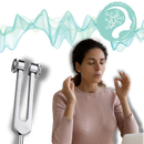 Terapia relaxante por vibrações sonoras da Maboto, mostrando equipamento de terapia de ressonância para equilíbrio energético.