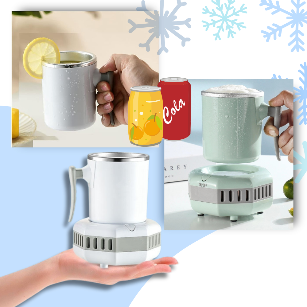 Suporte para alimentos e bebidas Ussuma, refrigerador de bebidas eficiente e portátil, com design moderno e compacto para manter as bebidas geladas