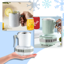 Suporte para alimentos e bebidas Ussuma, refrigerador de bebidas eficiente e portátil, com design moderno e compacto para manter as bebidas geladas
