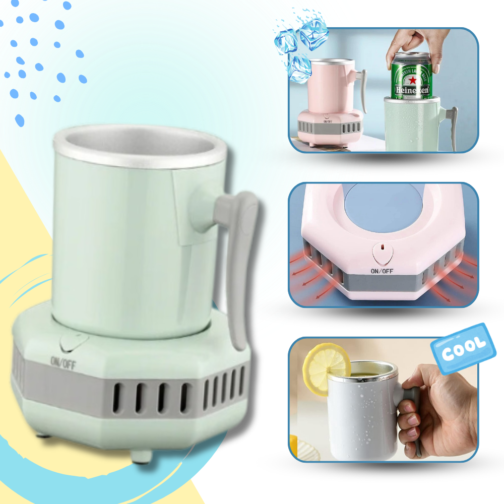 Suporte para bebidas Ussuma, refrigerador de baixo consumo de energia, resfriando bebidas rapidamente e mantendo-as geladas.