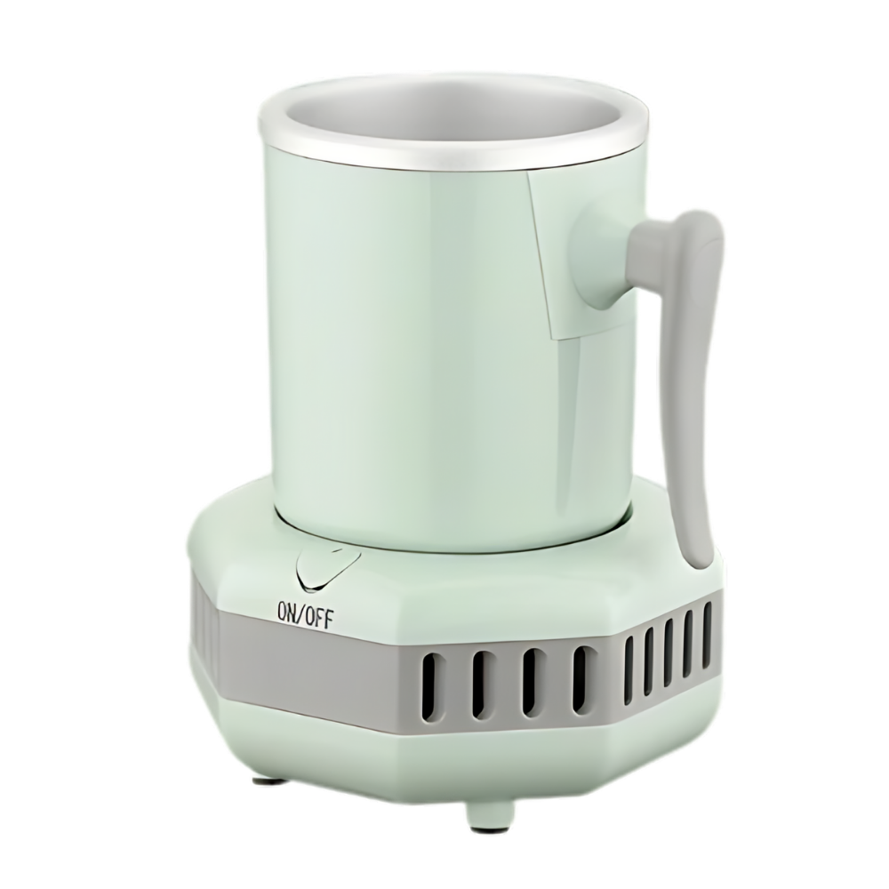 Suporte para bebidas e alimentos Ussuma, refrigerador de bebidas eficiente em energia, suporte verde para manter bebidas geladas