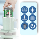 Suporte para bebidas da Ussuma, refrigerador de baixo consumo de energia, mantendo bebidas frescas e monitoradas.