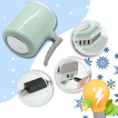 Suporte para bebidas Ussuma, refrigerador de baixo consumo de energia para manter bebidas geladas com eficiência energética