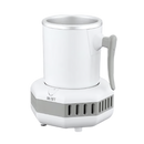 Suporte para bebidas Ussuma, refrigerador de baixo consumo de energia, mantém bebidas geladas em ambiente branco e compacto.