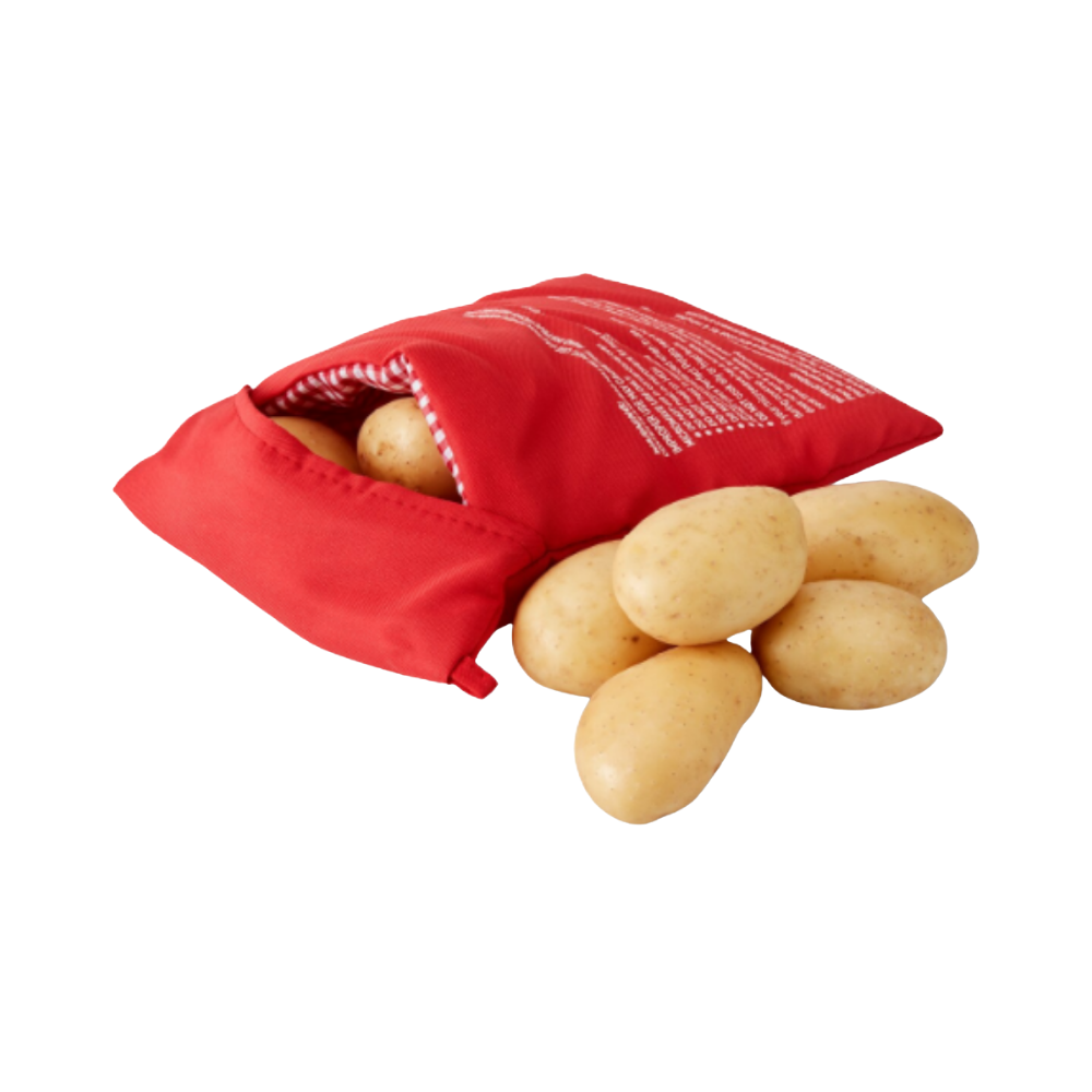 Sac de cuisson para batatas no micro-ondas da Blirik, acessório de pequeno eletrodoméstico para preparo fácil e eficiente.