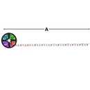 Fita de LED RGB econômica da Flw, com luzes coloridas e energia eficiente para iluminação decorativa.