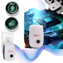 Repelente de insetos Ultrasonic Pest Repeller, aparelho de desinsetização com alta eficiência energética e design compacto.
