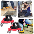 Joelho com rodinhas Konesky, proteção confortável com rodízios para mobilidade e suporte ao joelho em piso reforçado.