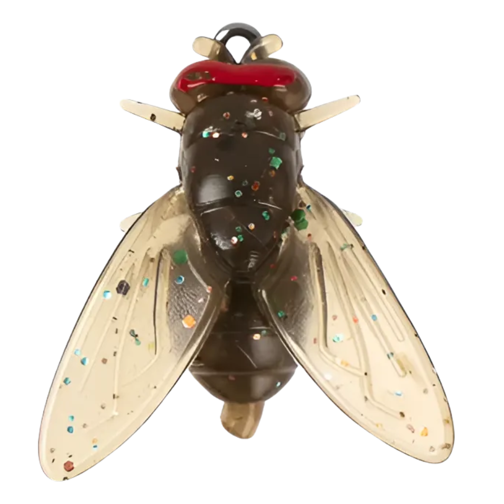 Iscas realistas para pesca com mosca da Enjoysea, em cor verde e tamanho de 0,8cm, ideal para pesca esportiva.