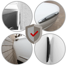 Pack de 4 bandes de protection gris pour portières de voiture, conçues pour l'entretien et la décoration de véhicules Enowise-Yl.