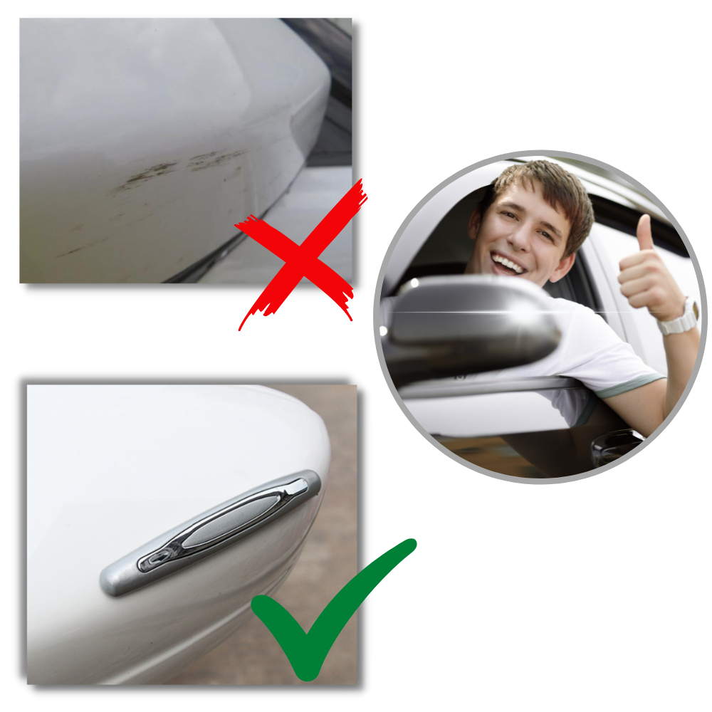 Pack de 4 bandes de protection gris pour portières de voiture Enowise-Yl, entretien et décoration de véhicules.