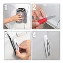 Pack de 4 bandes de protection gris pour portières de voiture Enowise-Yl, idéal pour entretien et décoration de véhicules.
