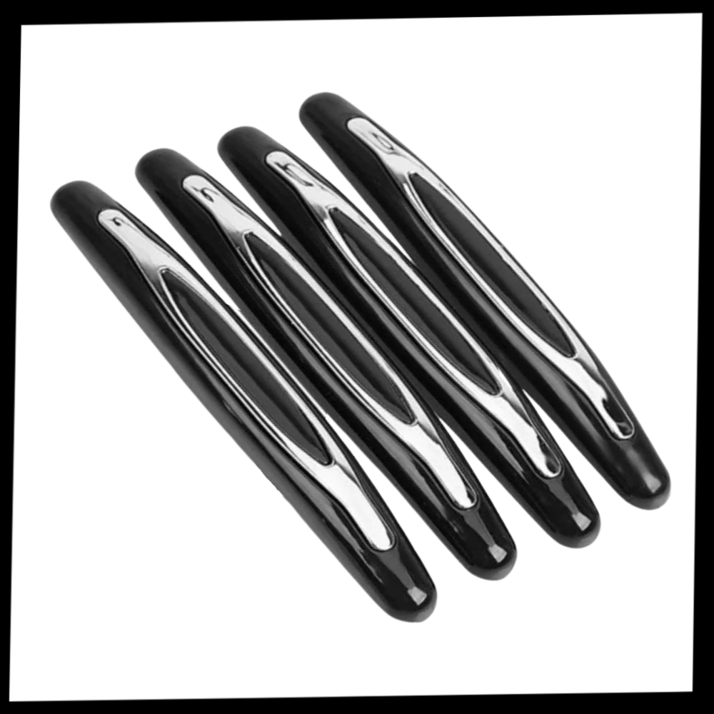 Pack de 4 bandes de protection gris pour portières de voiture, en nylon, pour entretien et décoration de véhicules Enowise-Yl.