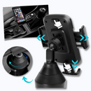 Suporte ajustável para telefone móvel da Enquiret, ideal para veículos, com design resistente e fácil de instalar.