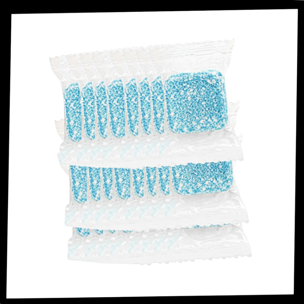 Pacote de tabletes de enzymes da Teissuly para limpeza de máquinas de lavar roupa, produto de limpeza doméstica.