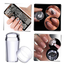 Ferramenta de nail art transparente da Eotia com padrão de simetria perfeita para designs precisos e criativos.