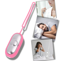 Dispositivo relaxante Eotia para massagem por acupressão em design azul, promovendo relaxamento e bem-estar.