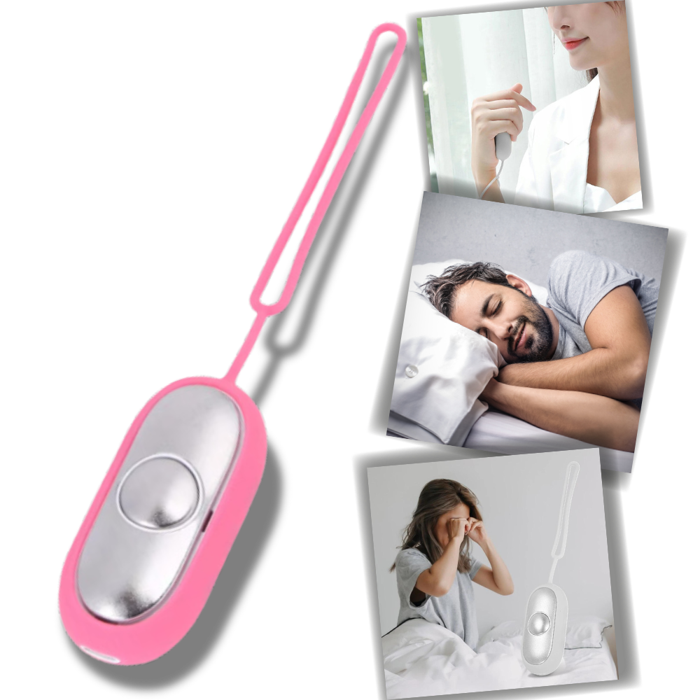 Dispositivo relaxante Eotia para massagem por acupressão em design azul, promovendo relaxamento e bem-estar.
