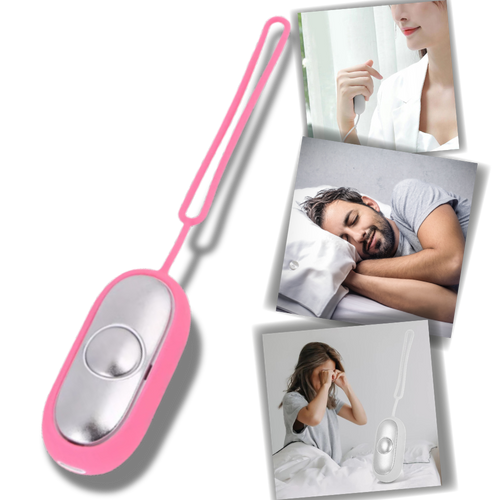 Dispositivo relaxante Eotia para massagem por acupressão em design azul, promovendo relaxamento e bem-estar.