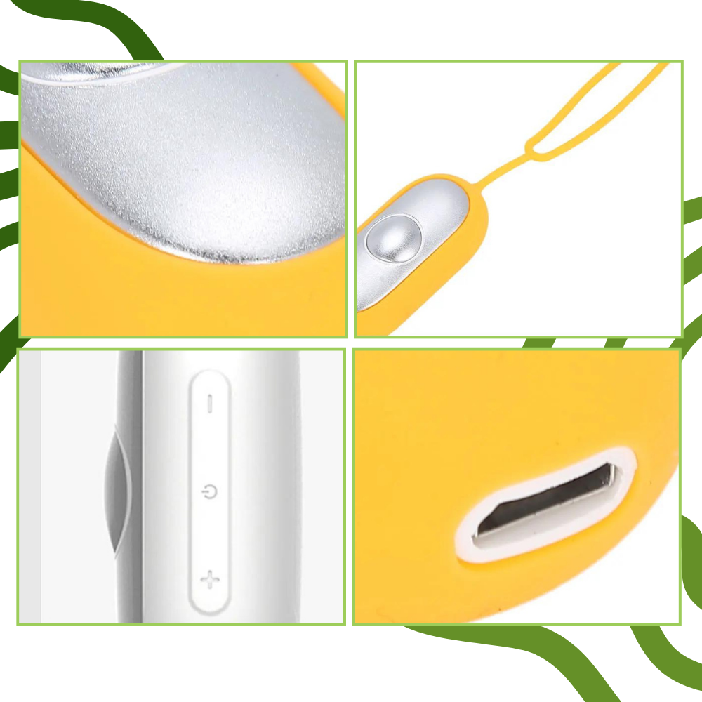 Dispositivo de relaxamento Eotia para massagem por acupressão, com design azul para alívio de tensões e relaxamento corporal.