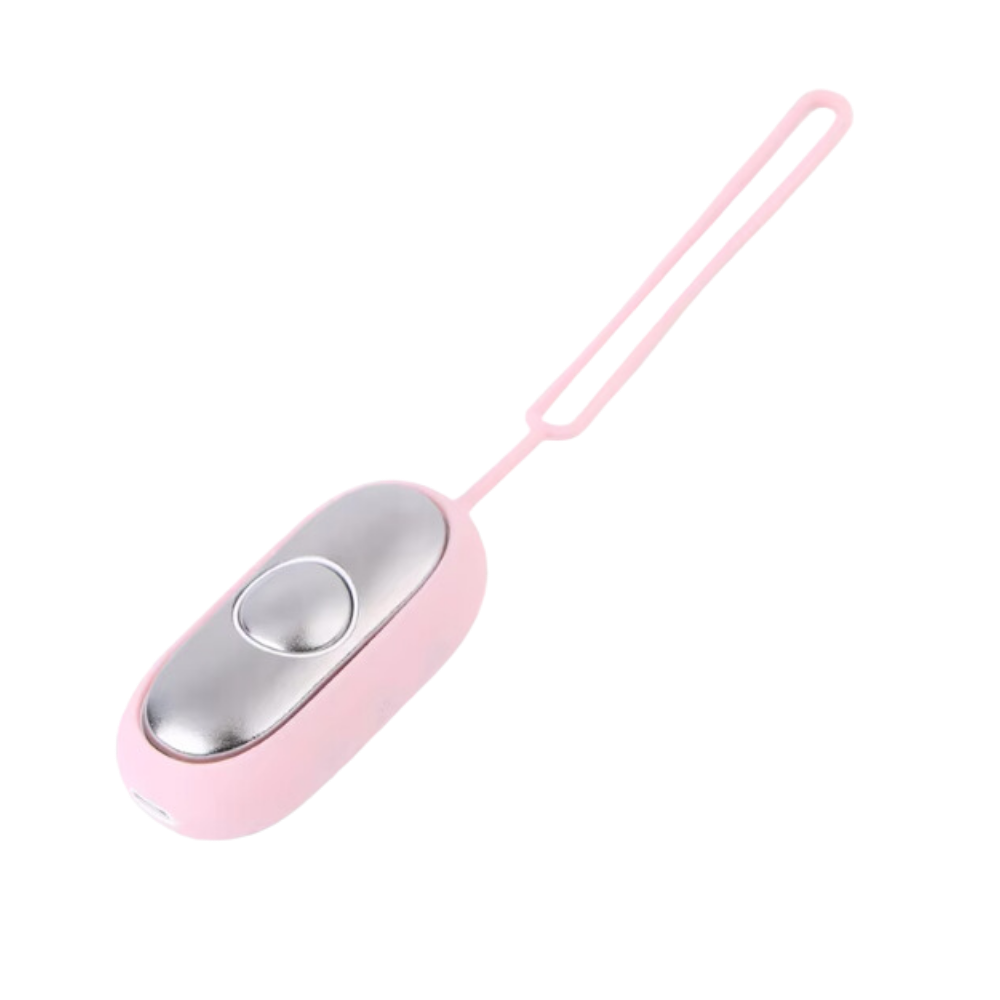 Aparelho relaxante Eotia para acupressão, usado para massagem e relaxamento, com design azul e fácil de usar.