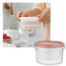 Recipiente alimentar empilável com escorredor, recipiente de plástico azul para armazenamento de alimentos, marca Epackagesupply.