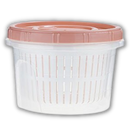 Recipiente de armazenamento de alimentos empilável com escorredor, recipiente azul de 500ml da Epackagesupply.