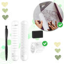 Pulseiras de lembrança de silicone apagáveis da Qocecuc, com design em silicone para uso diário e fácil de apagar.