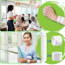 Pulseiras de silicone apagáveis da Qocecuc, com design organizado e funcional para lembretes e estilo casual.