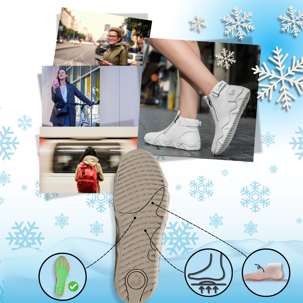 Bottes ergonômicas e elegantes da marca Afdoent, calçados de inverno com design confortável e estilo sofisticado.