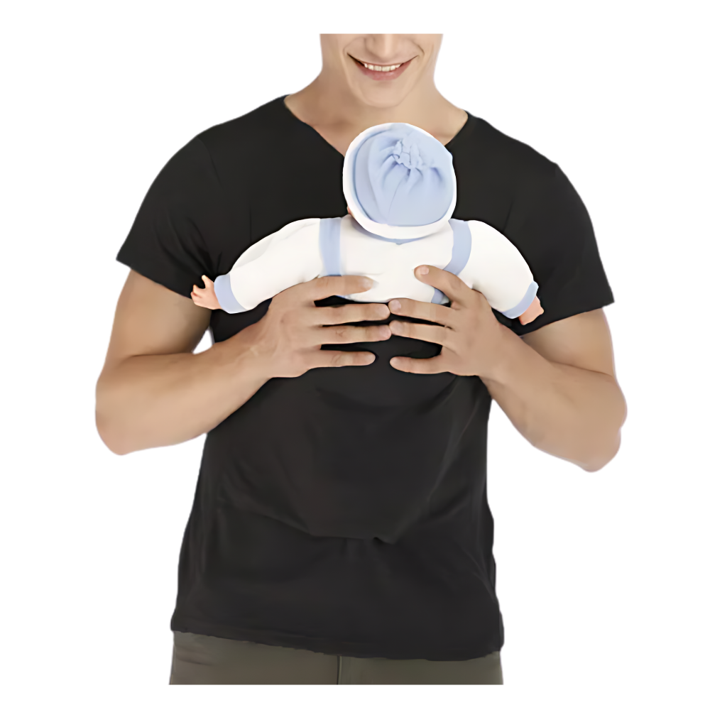 Camisa kangourou ergonômica e estilosa da Darmowade, em preto, com design moderno e confortável para uso casual.