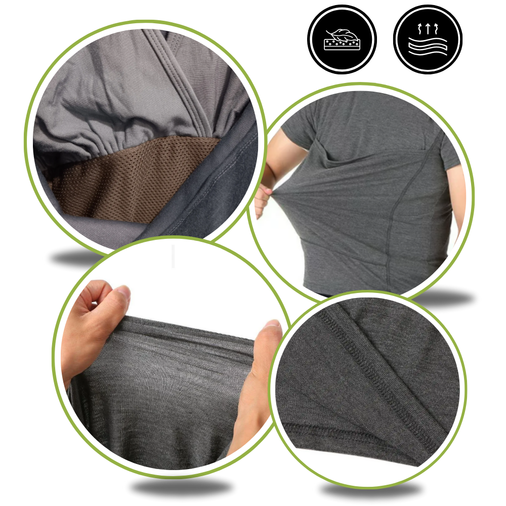 Camiseta kangourou ergonômica da Darmowade, roupa casual moderna com bolso frontal, confortável e com design elegante.