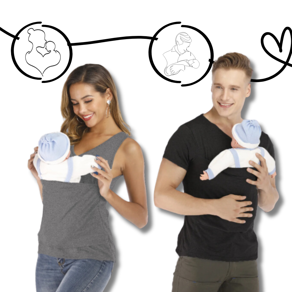 Camiseta kanguru ergonômica e moderna da Darmowade, com design confortável e estilo fashion, vista de frente.