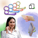 Suporte de telefone sem fio Besufy, suporte ergonômico com suporte para dedo, para maior conveniência na telefonia.