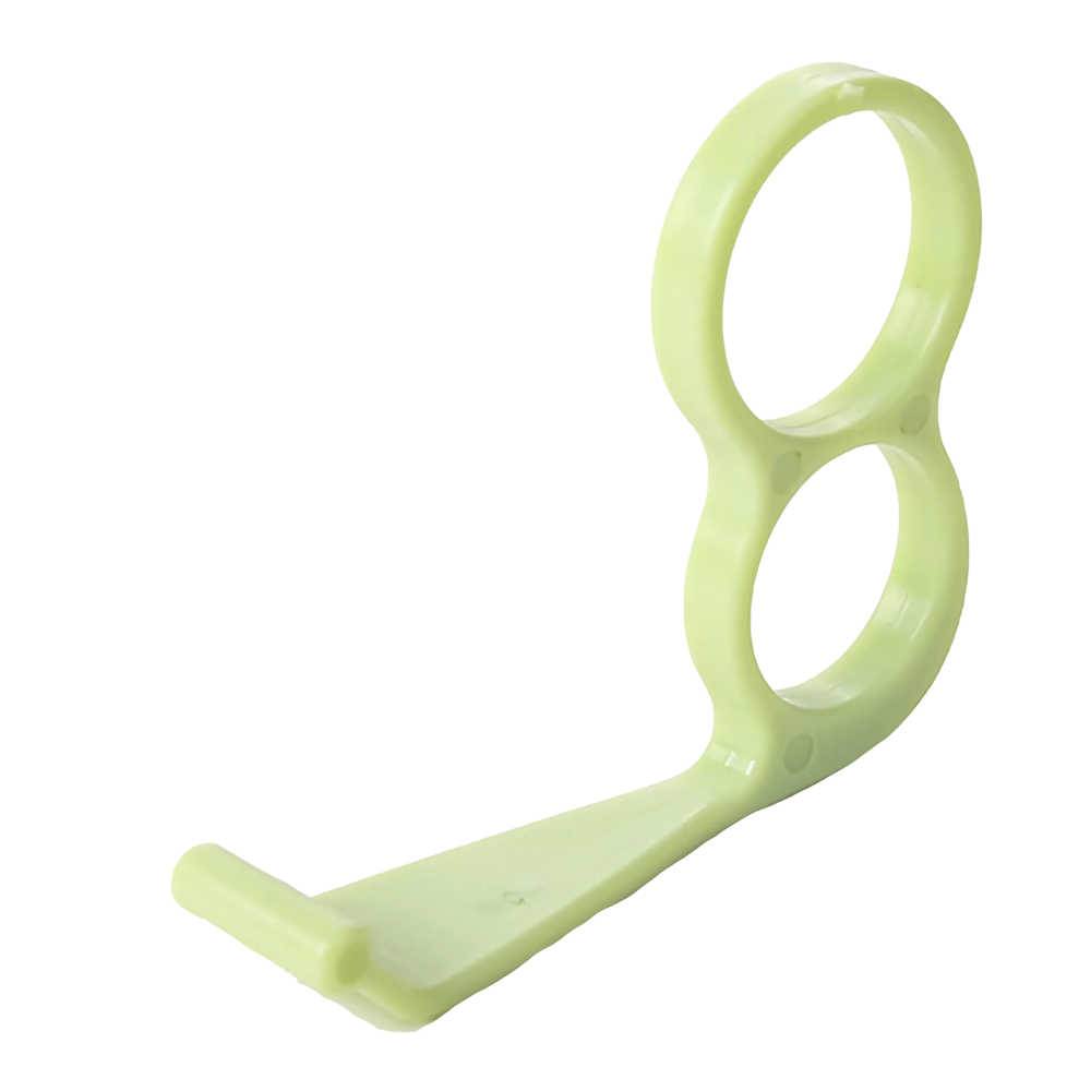 Suporte de telefone sem fio Besufy, ergonômico, com suporte para dedo na cor verde, ideal para uso em telefonia móvel.